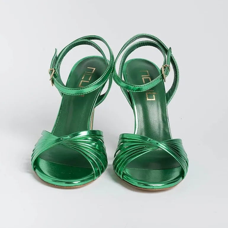 NCUB Sandals With Heel* - Sandals With Heels - Sole 19 - Green Laminate