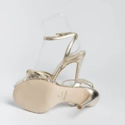 NCUB Wedding Shoes* - Sandals With Heels - Sole 19 - Platinum Laminate