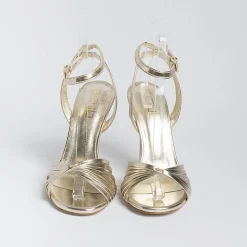 NCUB Wedding Shoes* - Sandals With Heels - Sole 19 - Platinum Laminate