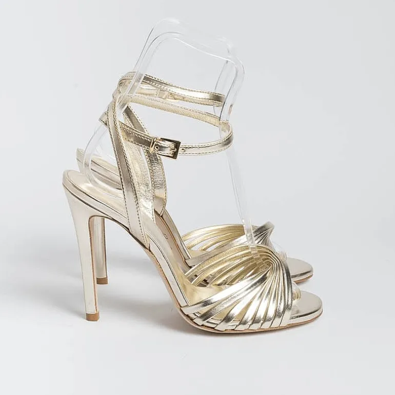 NCUB Wedding Shoes* - Sandals With Heels - Sole 19 - Platinum Laminate