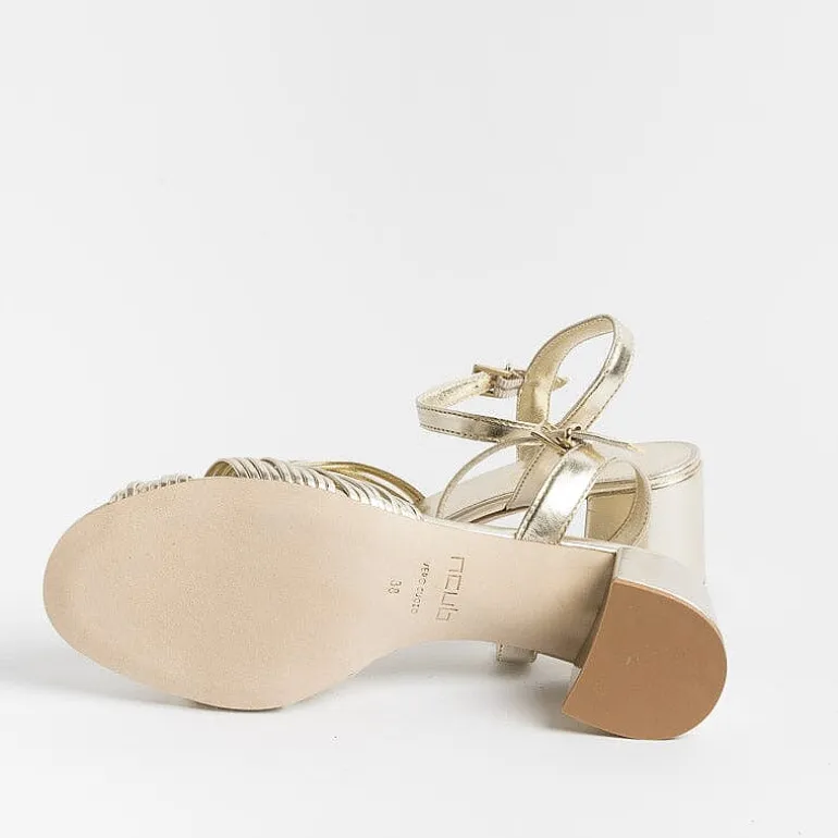 NCUB Sandals With Heel* - Sandals With Heels - Stefy 64 - Platinum Laminate