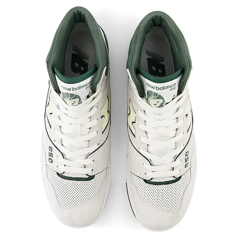 NEW BALANCE - Collezione Donna Sneakers*New Balance - Unisex Sneakers Bb650Rvg - White Green
