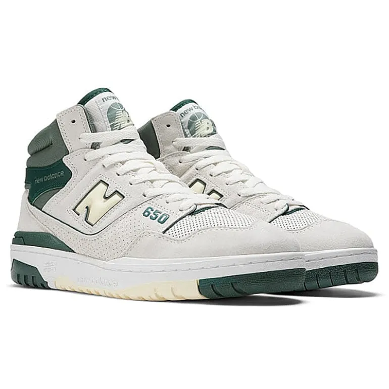 NEW BALANCE - Collezione Donna Sneakers*New Balance - Unisex Sneakers Bb650Rvg - White Green