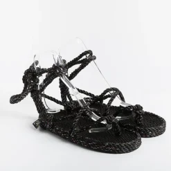 NOMADIC STATE OF MIND Low Sandals* - Flat Sandals - Romano Black Disc