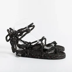 NOMADIC STATE OF MIND Low Sandals* - Flat Sandals - Romano Black Disc