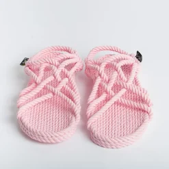 NOMADIC STATE OF MIND Low Sandals* - Jc Baby Pink Flat Sandals