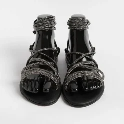 PAOLA FIORENZA Low Sandals* - Flat Sandals - Fd22 - Black
