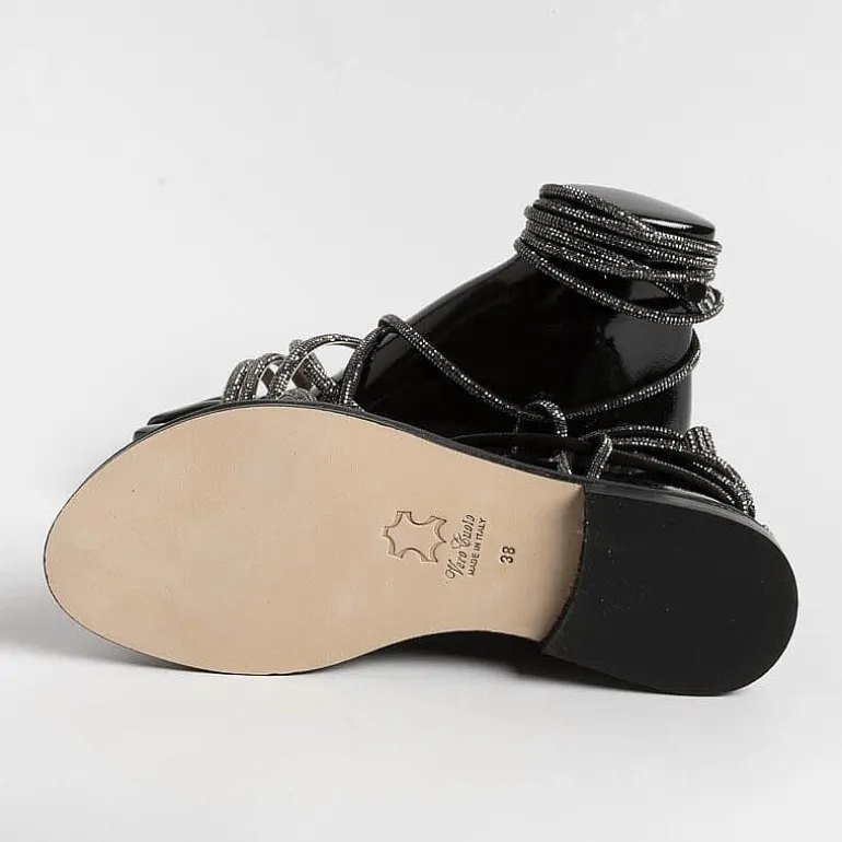 PAOLA FIORENZA Low Sandals* - Flat Sandals - Fd22 - Black