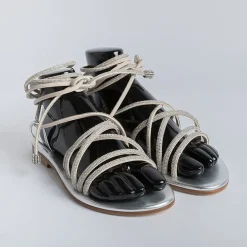 PAOLA FIORENZA Low Sandals* - Flat Sandals - Fd22 - Silver