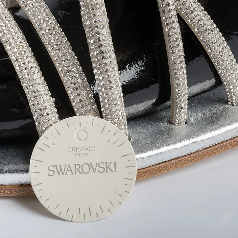 PAOLA FIORENZA Low Sandals* - Flat Sandals - Fd22 - Silver