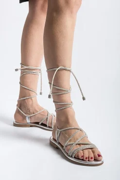 PAOLA FIORENZA Low Sandals* - Flat Sandals - Fd22 - Silver