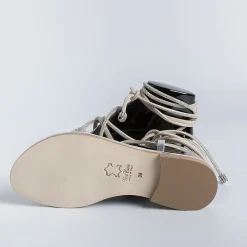 PAOLA FIORENZA Low Sandals* - Flat Sandals - Fd22 - Silver