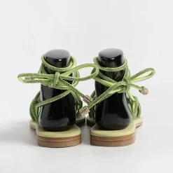 PAOLA FIORENZA Low Sandals* - Flat Sandals - Fd22 - Green