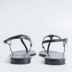 PAOLA FIORENZA Low Sandals* - Flat Sandals - Knot - Black