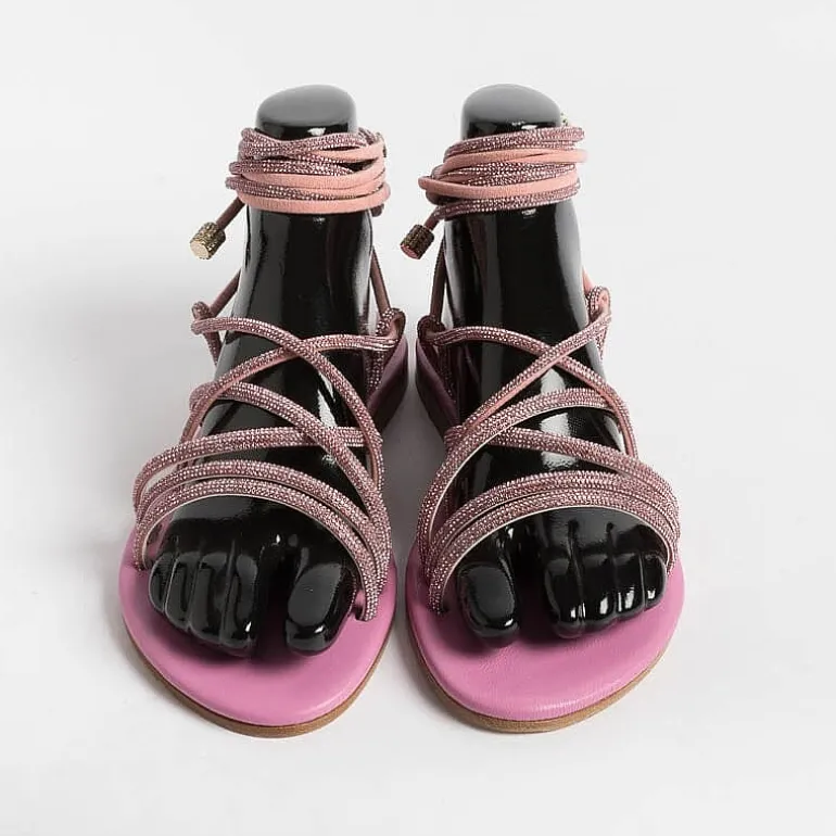 PAOLA FIORENZA Low Sandals* - Flat Sandals - Fd22 - Pink