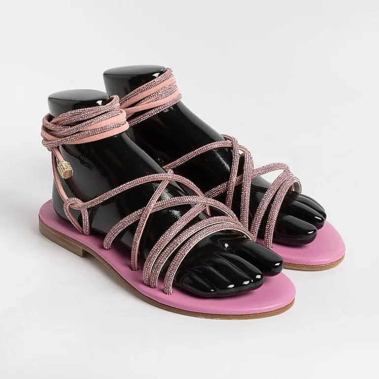 PAOLA FIORENZA Low Sandals* - Flat Sandals - Fd22 - Pink