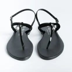 PAOLA FIORENZA Flip-Flops Sandals* - Flat Thong Sandals Bs05 Nodino - Velvet - Black