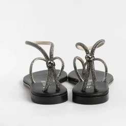 PAOLA FIORENZA Flip-Flops Sandals* - Flat Thong Sandals Fd03 - Black