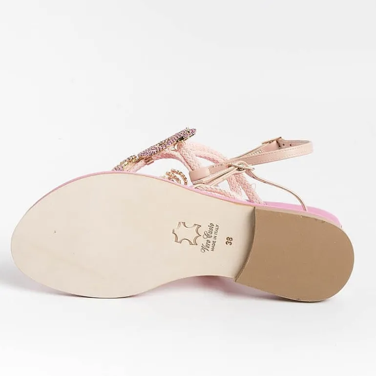 PAOLA FIORENZA Flip-Flops Sandals* - Flat Thong Sandals - Ps370 - Pink
