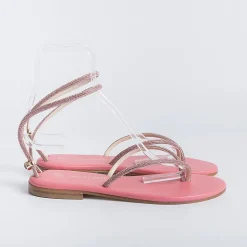 PAOLA FIORENZA Low Sandals* - Flat Thong Sandals Fd03 - Pink