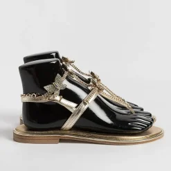 PAOLA FIORENZA Flip-Flops Sandals* - Flat Thong Sandals - Fb998 - Platinum Butterflies