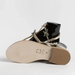 PAOLA FIORENZA Flip-Flops Sandals* - Flat Thong Sandals - Fb998 - Platinum Butterflies