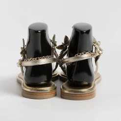 PAOLA FIORENZA Flip-Flops Sandals* - Flat Thong Sandals - Fb998 - Platinum Butterflies