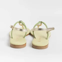 PAOLA FIORENZA Flip-Flops Sandals* - Flat Thong Sandals - Ss2336 - Green
