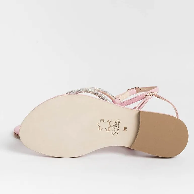 PAOLA FIORENZA Flip-Flops Sandals* - Flat Thong Sandals - Ss2336 - Pink