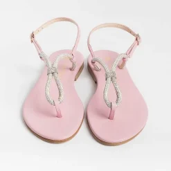 PAOLA FIORENZA Flip-Flops Sandals* - Flat Thong Sandals - Ss2336 - Pink