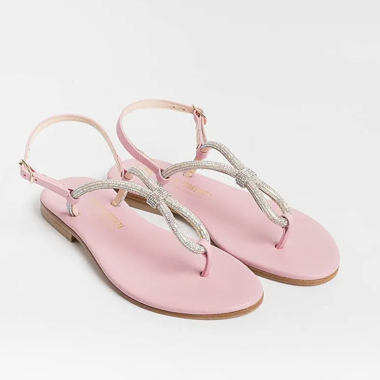 PAOLA FIORENZA Flip-Flops Sandals* - Flat Thong Sandals - Ss2336 - Pink