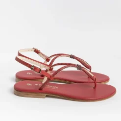 PAOLA FIORENZA Flip-Flops Sandals* - Flat Thong Sandals - Ss2336 - Red