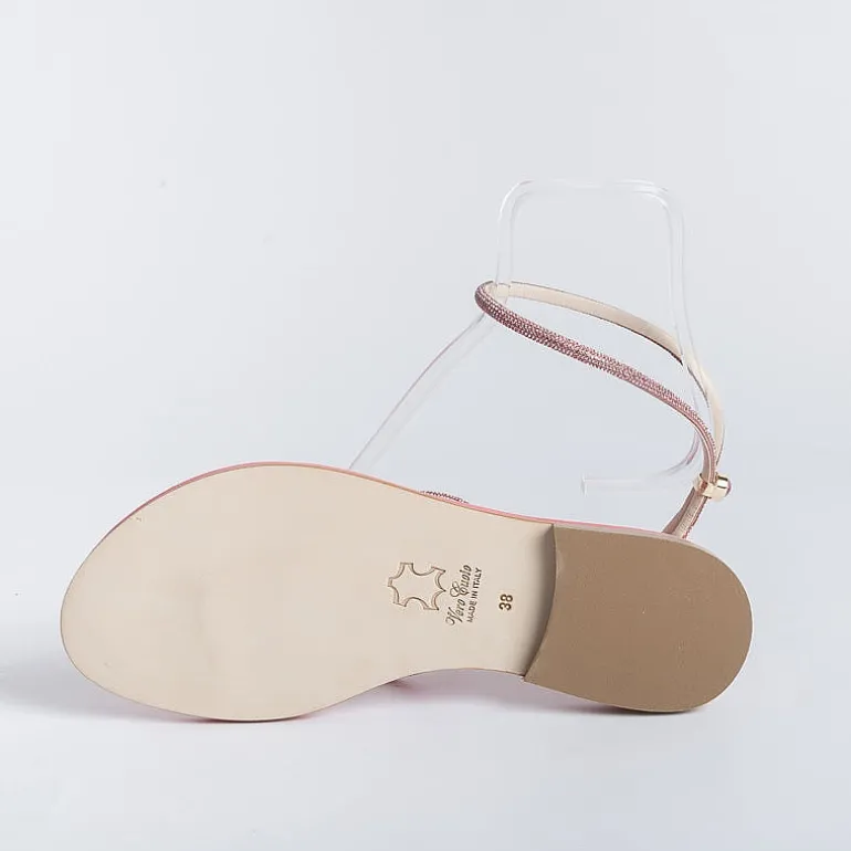 PAOLA FIORENZA Flip-Flops Sandals* - Flat Thong Sandals Fd03 - Pink