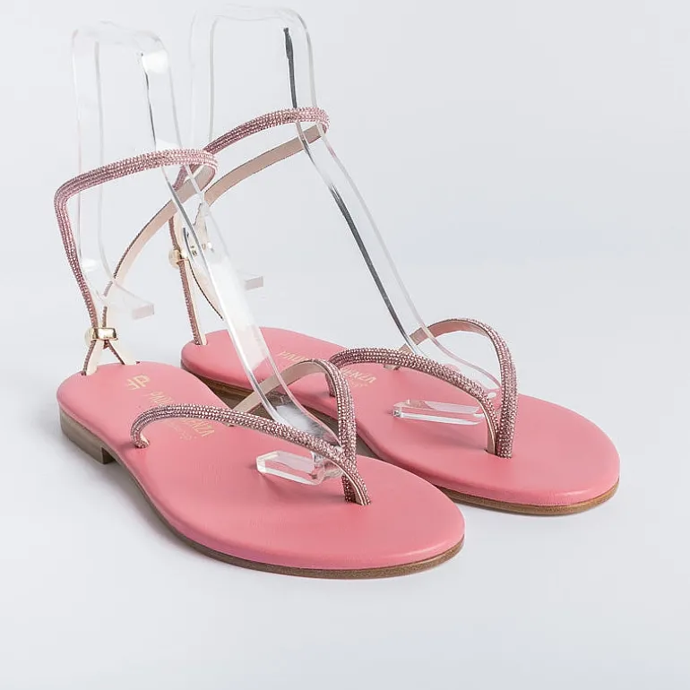 PAOLA FIORENZA Flip-Flops Sandals* - Flat Thong Sandals Fd03 - Pink