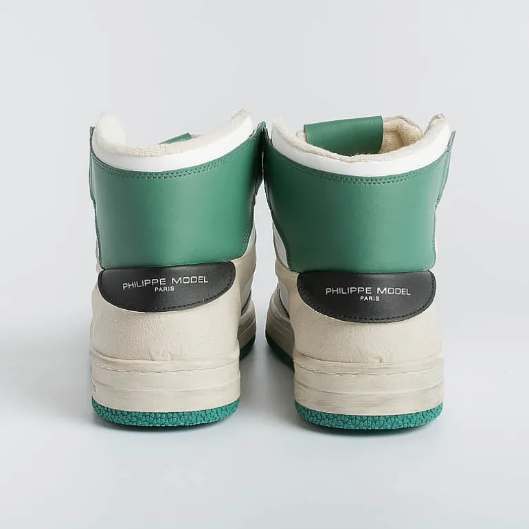 Philippe Model Paris Sneakers*Philippe Model - Lyhu Cx07 Sneakers - Lyon - Blanc Vert