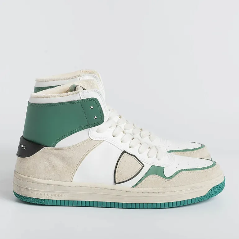 Philippe Model Paris Sneakers*Philippe Model - Lyhu Cx07 Sneakers - Lyon - Blanc Vert