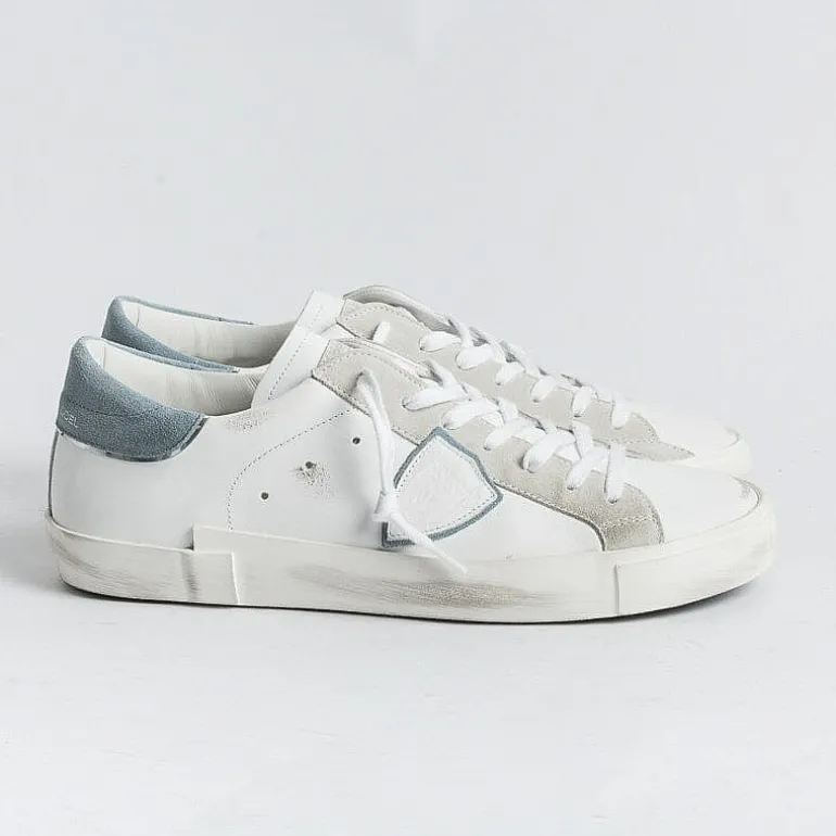 Philippe Model Paris Sneakers*Philippe Model - Prlu Vx32 Sneakers - Parisx - White Denim