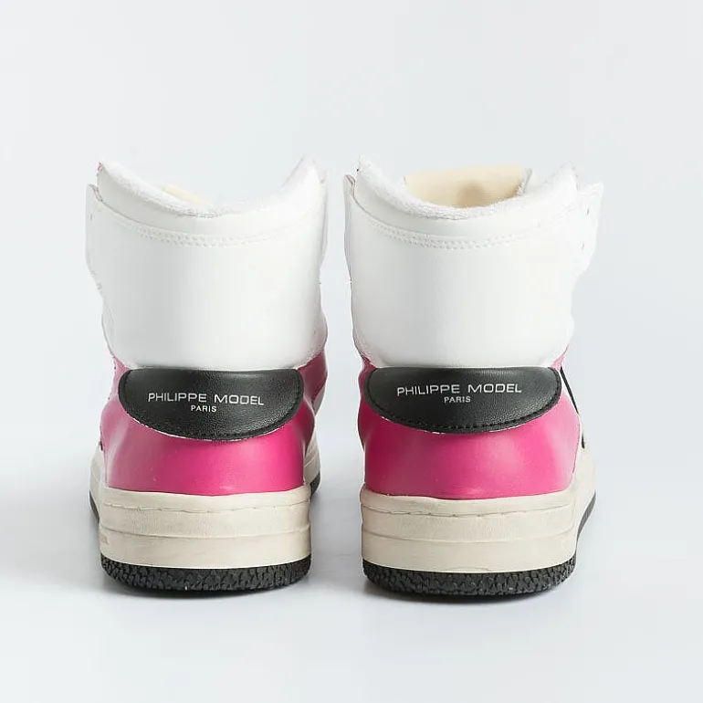 Philippe Model Paris Sneakers*Philippe Model - Sneakers Lyhd Cl03 - Lyon - Mix Blanc Fuchsia