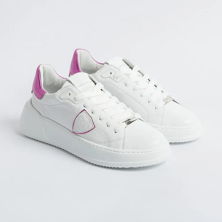 Philippe Model Paris Sneakers*Philippe Model - Sneakers Bjld Wm01 - Tres Temple - White Fuchsia