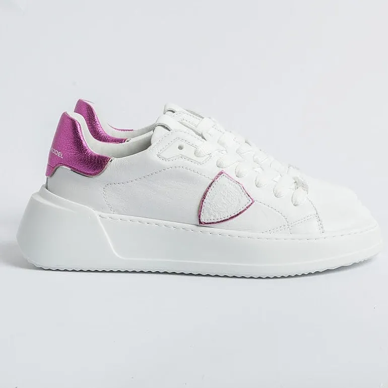 Philippe Model Paris Sneakers*Philippe Model - Sneakers Bjld Wm01 - Tres Temple - White Fuchsia