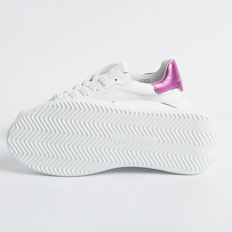 Philippe Model Paris Sneakers*Philippe Model - Sneakers Bjld Wm01 - Tres Temple - White Fuchsia