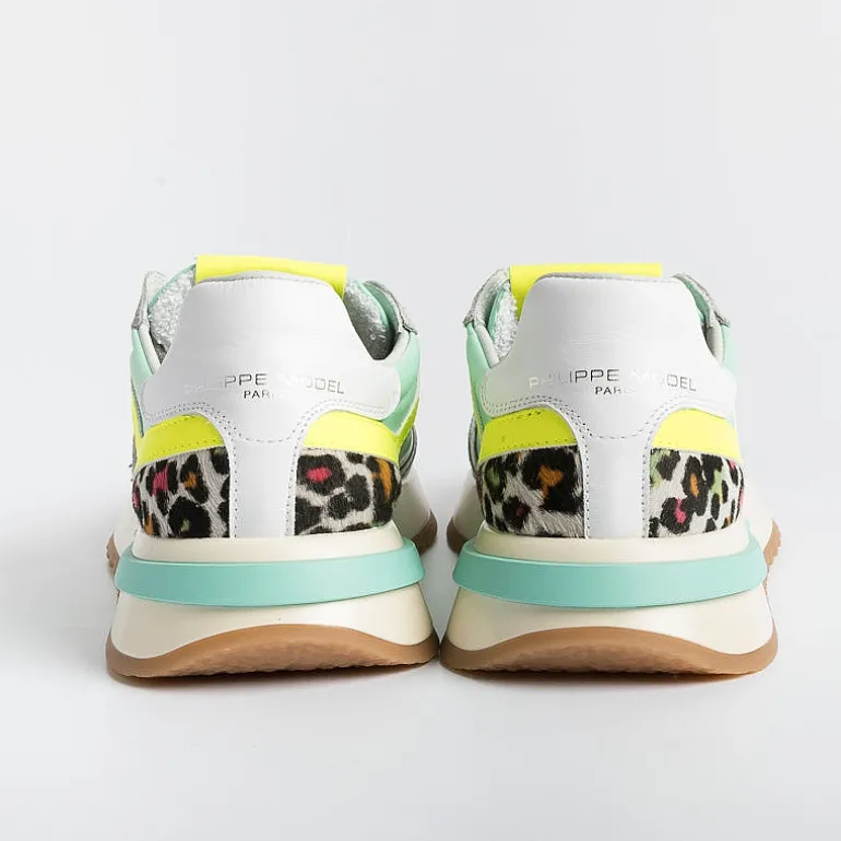Philippe Model Paris Sneakers*Philippe Model - Sneakers Tyld Ap02 - Tropez 2.1 - Pop Green Animalier