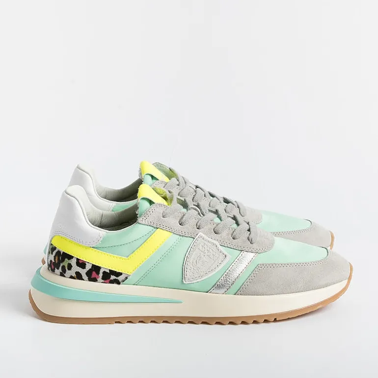 Philippe Model Paris Sneakers*Philippe Model - Sneakers Tyld Ap02 - Tropez 2.1 - Pop Green Animalier