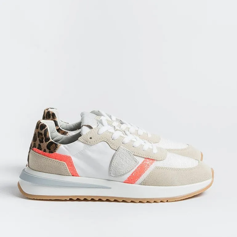 Philippe Model Paris Sneakers*Philippe Model - Sneakers Tyld Gp07 - Tropez 2.1 - Glitter Pop Coral