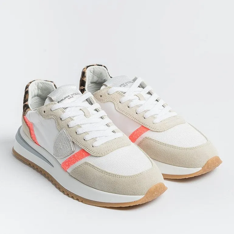 Philippe Model Paris Sneakers*Philippe Model - Sneakers Tyld Gp07 - Tropez 2.1 - Glitter Pop Coral