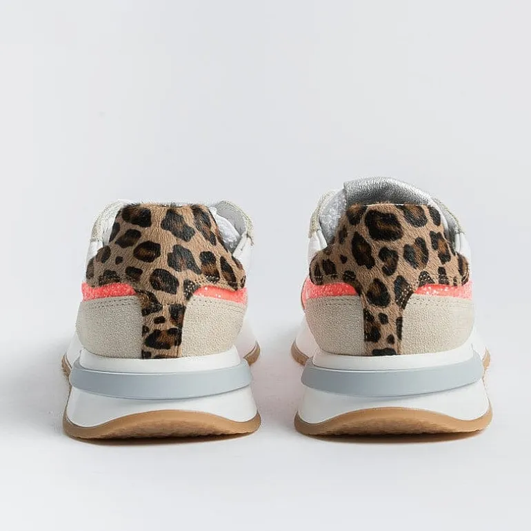 Philippe Model Paris Sneakers*Philippe Model - Sneakers Tyld Gp07 - Tropez 2.1 - Glitter Pop Coral