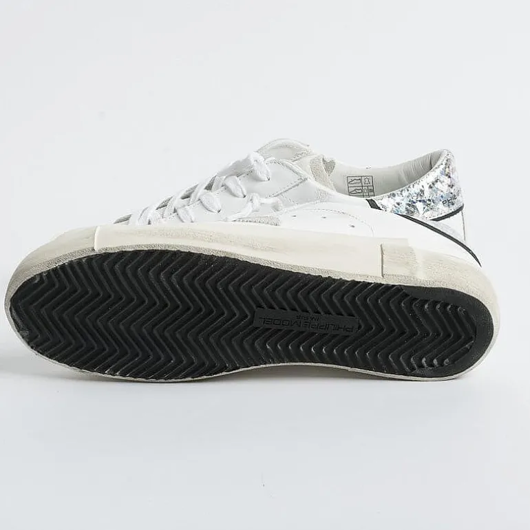 Philippe Model Paris Sneakers*Philippe Model - Sneakers Prld Vpg1 - Parisx - Silver Reptile Print