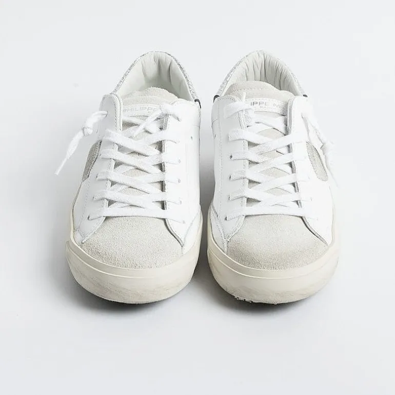 Philippe Model Paris Sneakers*Philippe Model - Sneakers Prld Vpg1 - Parisx - Silver Reptile Print