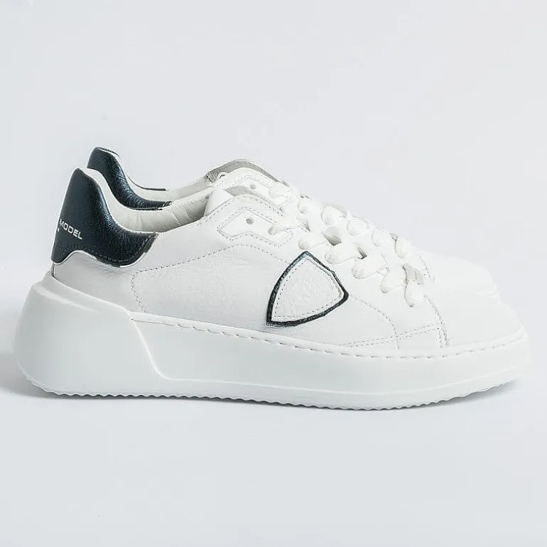 Philippe Model Paris Sneakers*Philippe Model - Sneakers Bjld Wm02 - Tres Temple - Petrol White