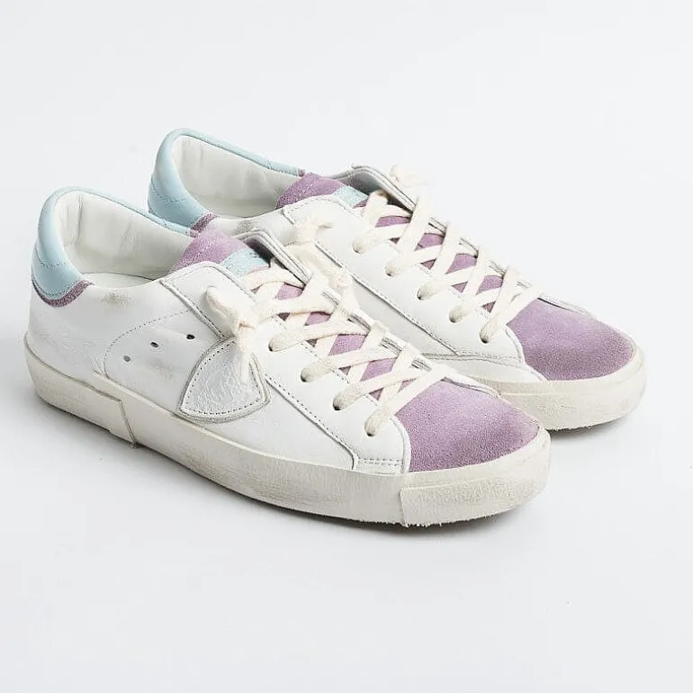 Philippe Model Paris Sneakers*Philippe Model - Sneakers Prld Wx26 - Parisx - Blanc Violet